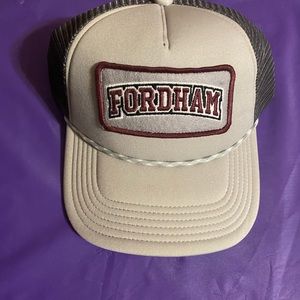 Fordham University Patch FU Trucker Mesh Baseball Snapback Cap Hat Brand New GY
